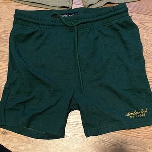 Brooklyn Cloth Dark Green Athletic Shorts